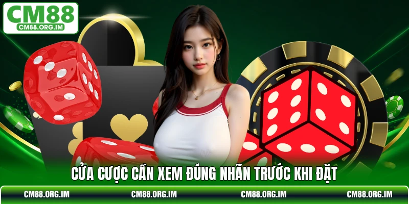 Cửa cược cần xem đúng nhãn trước khi đặt