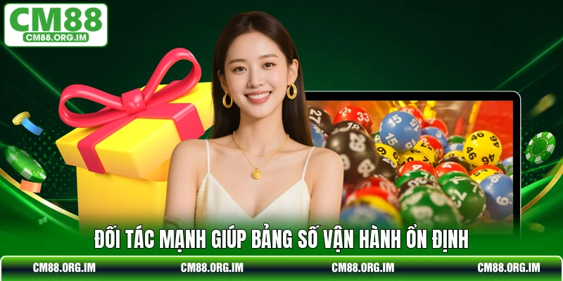 Đối tác mạnh giúp bảng số vận hành ổn định