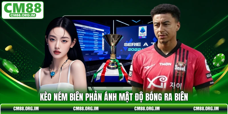Kèo ném biên phản ánh mật độ bóng ra biên