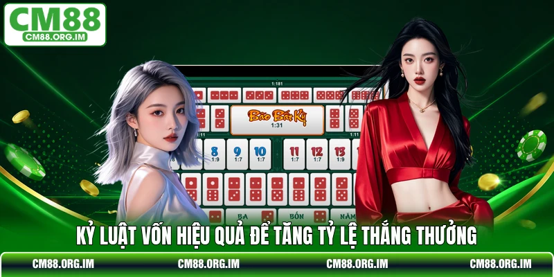 Kỷ luật vốn hiệu quả để tăng tỷ lệ thắng thưởng