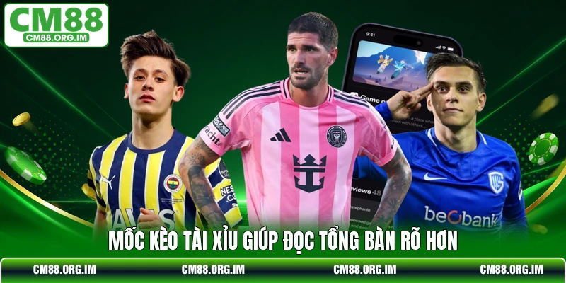 Mốc kèo tài xỉu giúp đọc tổng bàn rõ hơn